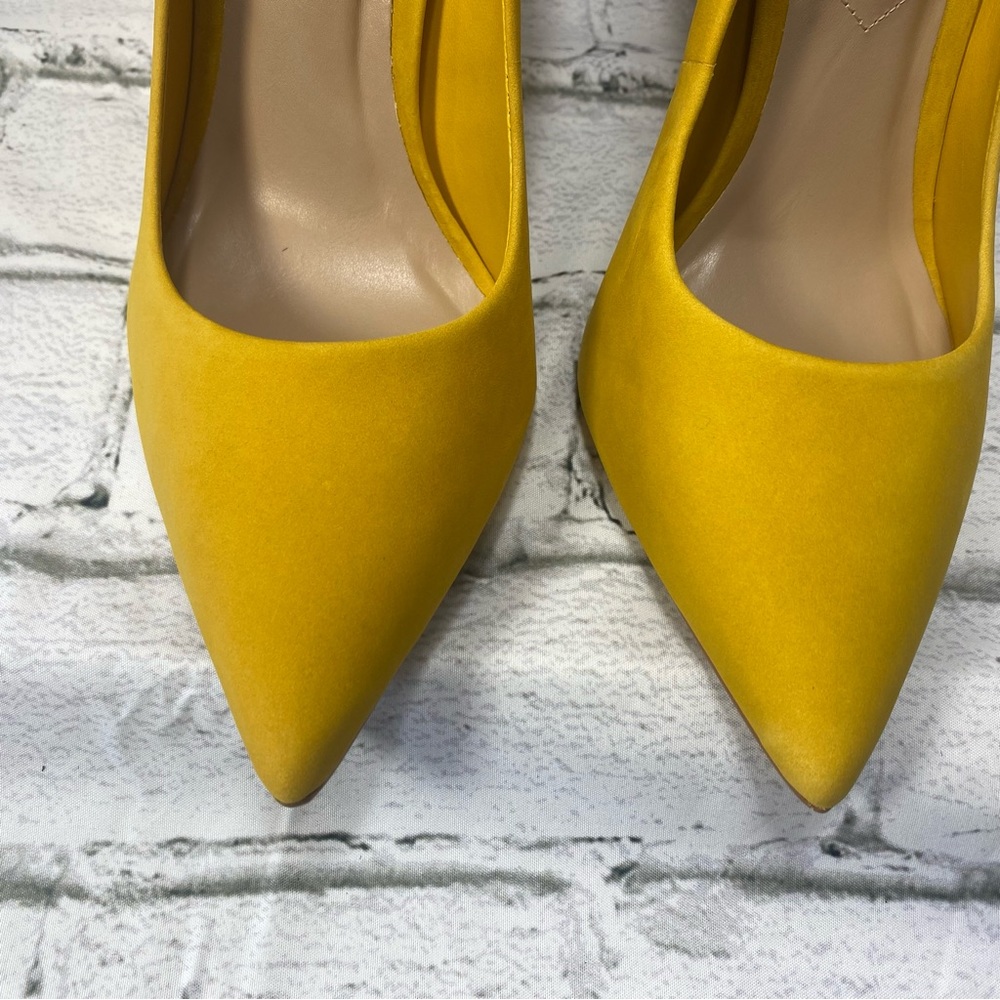 Aldo Yellow Pointed-Toe Stiletto Pumps - Picture 7 of 16